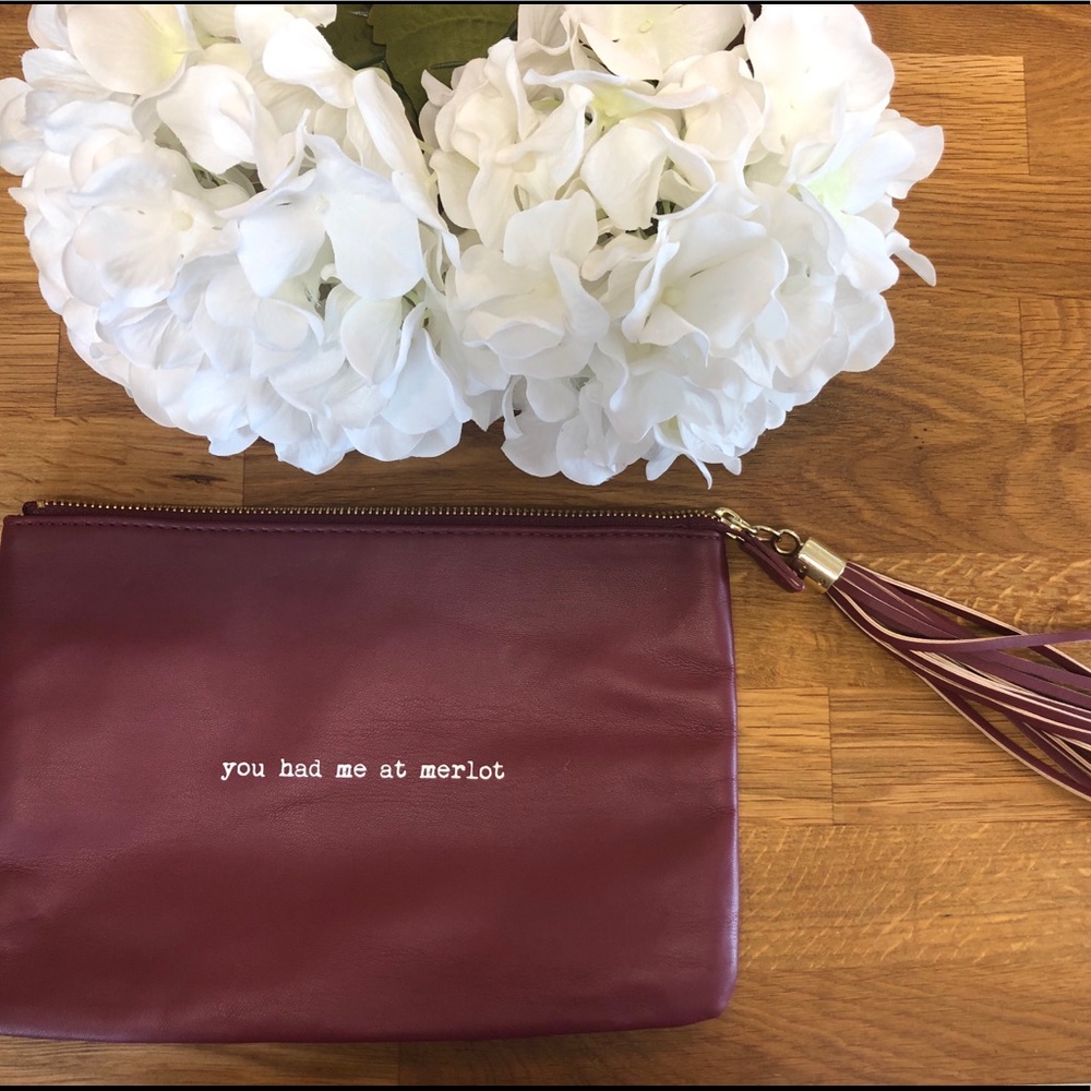 You Had Me At Merlot Clutch